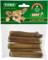Photos - Dog Food TiTBiT Delicacy Sliced Beef Dogodent 0.05 kg 