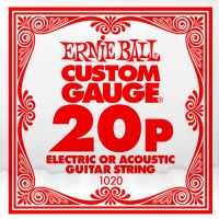 Photos - Strings Ernie Ball Single Plain Steel 20 