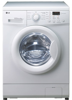 Photos - Washing Machine LG F1068SD white