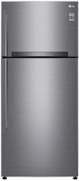 Photos - Fridge LG GN-H702HMHZ silver