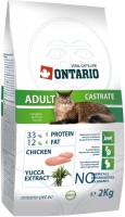 Photos - Cat Food Ontario Adult Castrate  10 kg