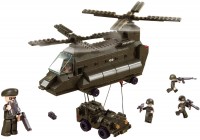 Photos - Construction Toy Sluban Transport Helicopter and Jeep M38-B6600
