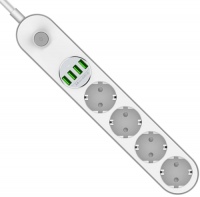 Photos - Surge Protector / Extension Lead ColorWay CW-CHE44W