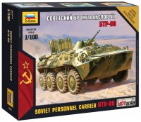 Model Building Kit Zvezda Soviet Personnel Carrier BTR-80 (1:100) 