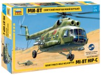 Photos - Model Building Kit Zvezda Soviet Multi-Role Helicopter MI-8T HIP-C (1:72) 