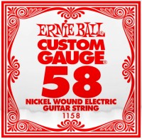 Photos - Strings Ernie Ball Single Nickel Wound 58