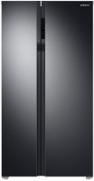 Photos - Fridge Samsung RS55K50A02C black