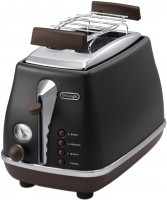 Photos - Toaster De'Longhi Icona Vintage CTOV 2103.BK 