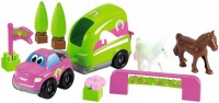 Photos - Construction Toy Ecoiffier Van Equestre Fast Car 3254 