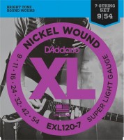 Photos - Strings DAddario XL Nickel Wound 7-String 9-54 