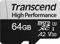 Photos - Memory Card Transcend microSDXC 330S 64 GB