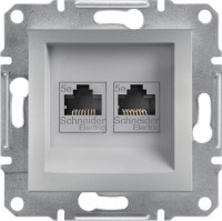 Photos - Socket Schneider Asfora EPH4400161 silver