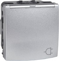 Photos - Socket Schneider Unica MGU3.037.30TA silver