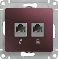 Photos - Socket Schneider Glossa GSL001185 burgundy