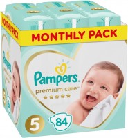 Photos - Nappies Pampers Premium Care 5 / 84 pcs 