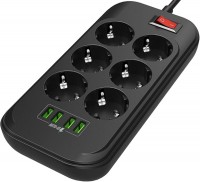 Photos - Surge Protector / Extension Lead ColorWay CW-CHE64B