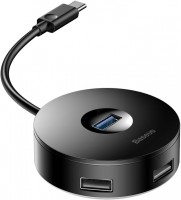 Photos - Card Reader / USB Hub BASEUS Round Box USB-C to USB 3.0 and 2xUSB 2.0 