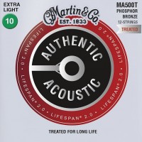 Photos - Strings Martin Authentic Acoustic Lifespan 2.0 Phosphor Bronze 12-String 10-47 