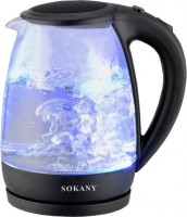 Photos - Electric Kettle SOKANY SK-601 2000 W 2 L  black