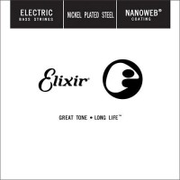 Photos - Strings Elixir Electric Bass Nanoweb Nickel Plated Steel Single 135 L 