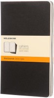Photos - Notebook Moleskine Set of 3 Ruled Cahier Journals Large Black