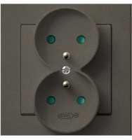 Photos - Socket Ospel GP-2RZP/40 brown