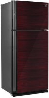 Photos - Fridge Sharp SJ-XP59PGRD burgundy