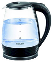 Photos - Electric Kettle EDLER EK-5520 1500 W 1.8 L  black