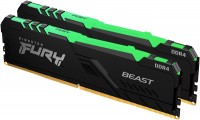 Photos - RAM Kingston Fury Beast RGB DDR4 2x16Gb KF432C16BB1AK2/32