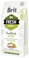 Photos - Dog Food Brit Fresh Duck with Millet Adult Run & Work 2.5 kg