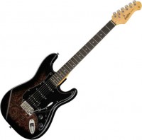 Photos - Guitar Harley Benton ST-70 Black Paisley 