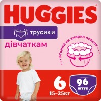 Photos - Nappies Huggies Pants Girl 6 / 96 pcs