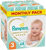 Photos - Nappies Pampers Premium Care 3 / 68 pcs 