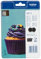 Photos - Ink & Toner Cartridge Brother LC-123BKBP 