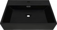 Bathroom Sink VidaXL Basin with Faucet Hole Ceramic 142742 605 mm