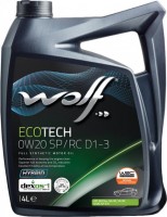 Photos - Engine Oil WOLF Ecotech 0W-20 SP/RC D1-3 4 L