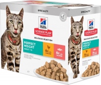 Cat Food Hills SP Adult Perfect Weight Chicken/Salmon Pouch  12 pcs