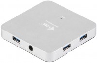 Photos - Card Reader / USB Hub i-Tec USB 3.0 Metal Charging HUB 4 Port