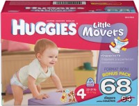 Photos - Nappies Huggies Little Movers 4 / 68 pcs