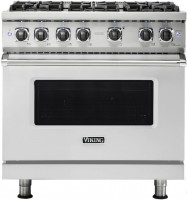 Photos - Cooker VIKING VGR5366BSS stainless steel