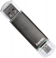 Photos - USB Flash Drive Hama Laeta Twin USB 2.0 16Gb 