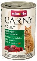 Photos - Cat Food Animonda Adult Carny Beef/Venison with Cowberries  400 g 12 pcs