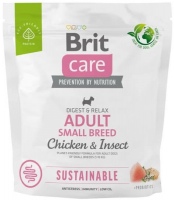 Photos - Dog Food Brit Care Adult Small Chicken/Insect 1 kg
