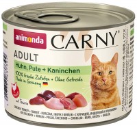 Photos - Cat Food Animonda Adult Carny Chicken/Turkey/Rabbit  200 g