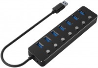 Photos - Card Reader / USB Hub Gembird UHB-U3P7P-01