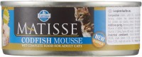 Photos - Cat Food Farmina Matisse Adult Codfish Mousse 85 g
