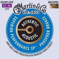 Photos - Strings Martin Authentic Acoustic SP Phosphor Bronze 11-52 (3-Pack) 