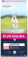 Photos - Dog Food Eukanuba Senior S/M Breed Grain Free Ocean Fish 12 kg 