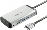 Photos - Card Reader / USB Hub Promate VersaHub-MST 