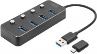 Photos - Card Reader / USB Hub Digitus DA-70247 